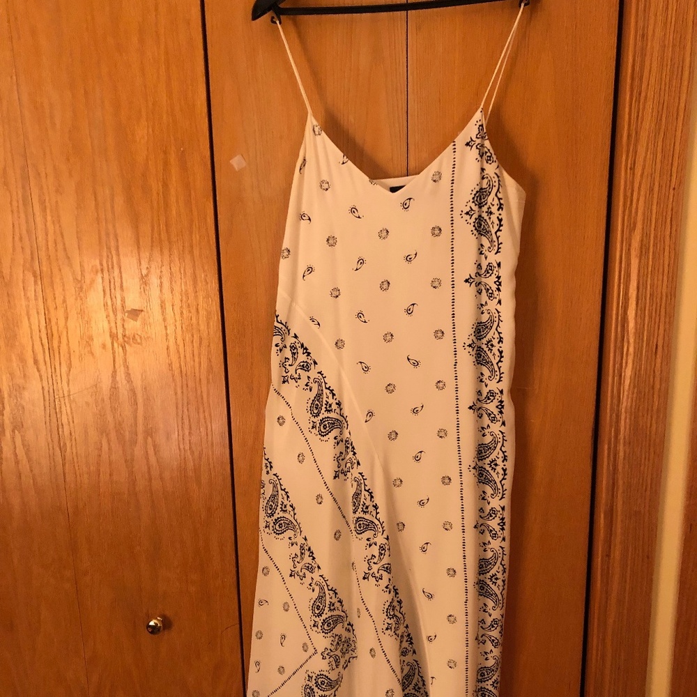 Black and White Full Length Dress